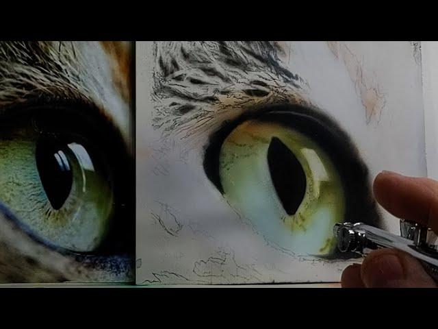 Imagine Airbrush  Part 2... Cat eye & Fur 