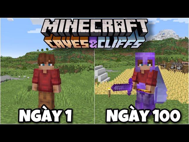 Tóm Tắt 100 Ngày Minecraft 1.18 Sinh Tồn Siêu Khó !!