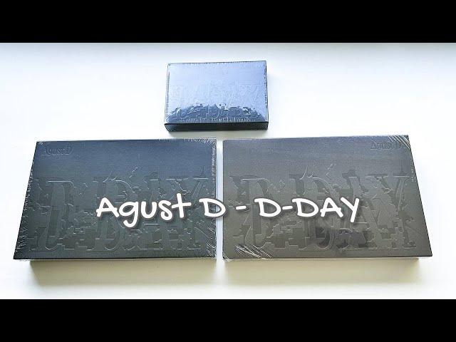 [UNBOXING] SUGA | AGUST D - D-DAY (VER. 01, 02, WEVERSE ALBUMS) + @weverse POB