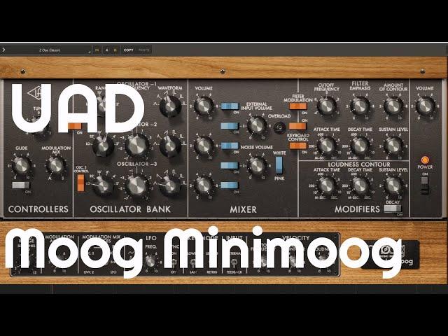 UAD Moog Minimoog (No Talking)