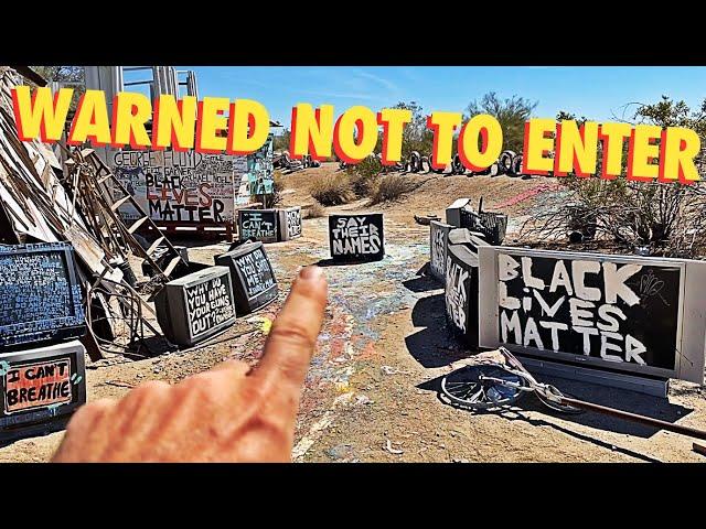 I WAS WARNED NOT TO GO HERE! | Slab City & East Jesus | Salton Sea adventures | Nomad Life RV Living