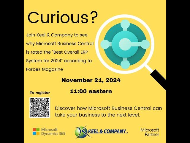 Keel & Company Executive Overview of Microsoft Business Central Nov21