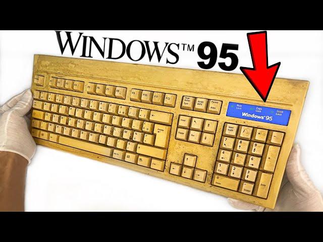 Yellowed Keyboard Restoration - Windows 95 Retrobright - ASMR