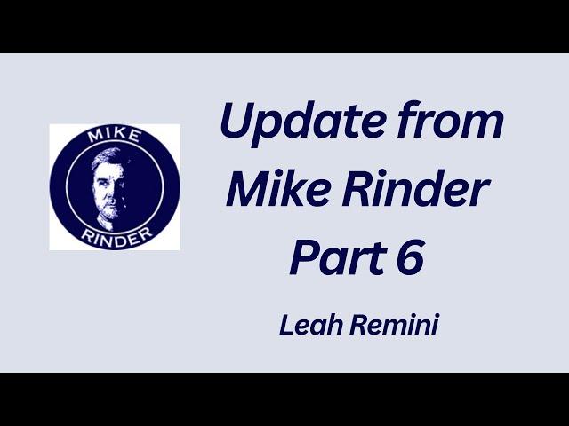 Update from Mike Rinder, Part 6 - Leah Remini