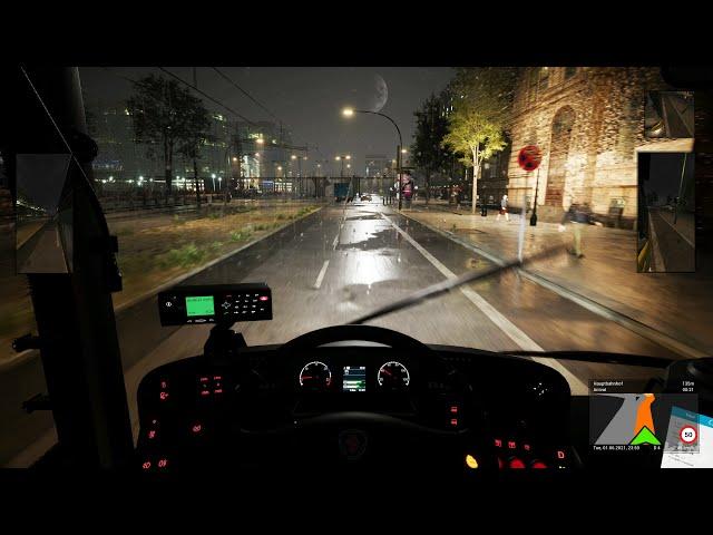 The Bus - Night Rain Gameplay (PC UHD) [4K60FPS]