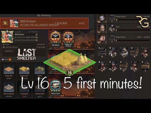 Last Shelter Tiles Lv. 16 in first minutes of Season, All Doomsday Seasons!