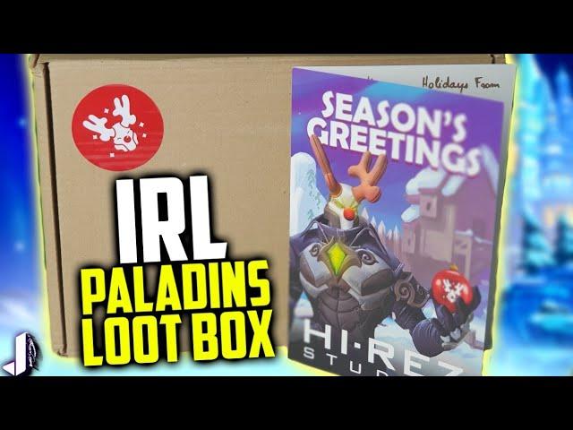 PALADINS LOOT BOX IN REAL LIFE? (Hi-Rez Christmas Gift Unboxing)