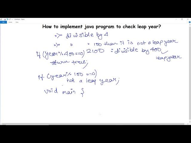 Java Program to Check Leap Year or not?