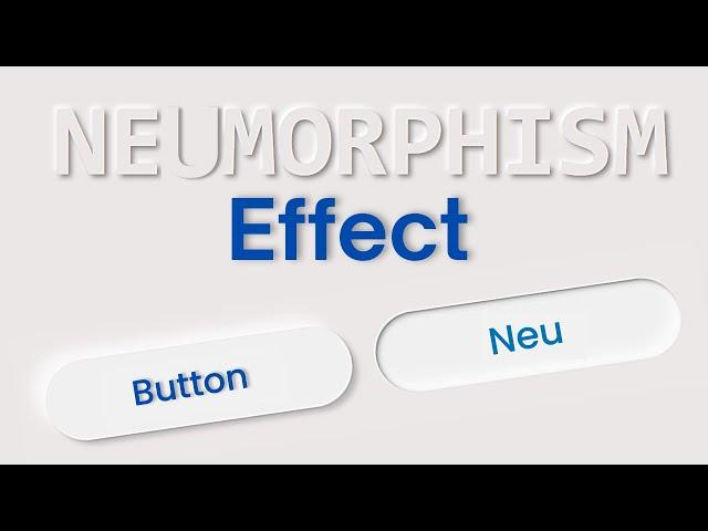 Make Neumorphism Button Using CSS | Neumorphism Tutorial | frontendDUDE