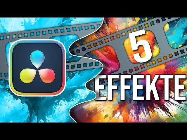 5 Kostenlose Video Effekte für DaVinci Resolve | Tutorial Deutsch