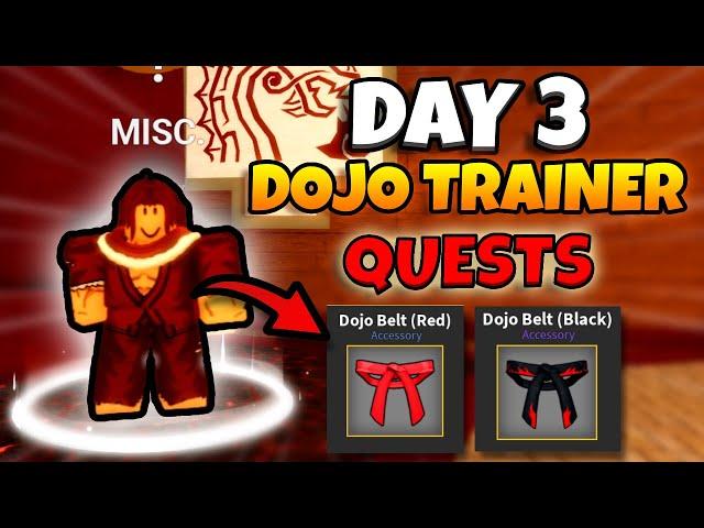 (DAY 3) How to Get Red and Black belts (Blox fruits Update 21)