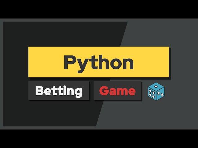 Create a betting game using python - Horse Racing