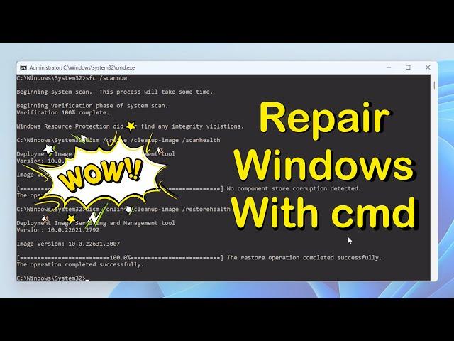 DON'T CHANGE YOUR Windows, repair it