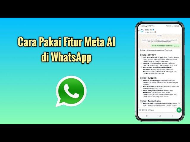 Cara Pakai Fitur Meta AI di WhatsApp