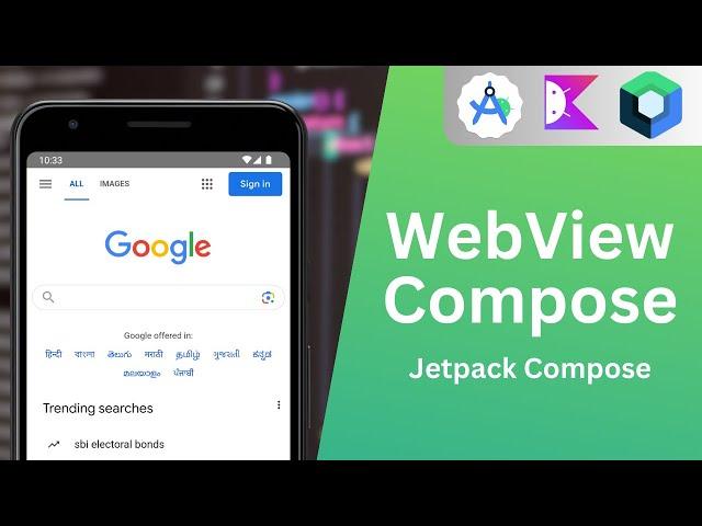 WebView in Android using Jetpack Compose | Jetpack Compose Series | Android Studio Iguana #webview