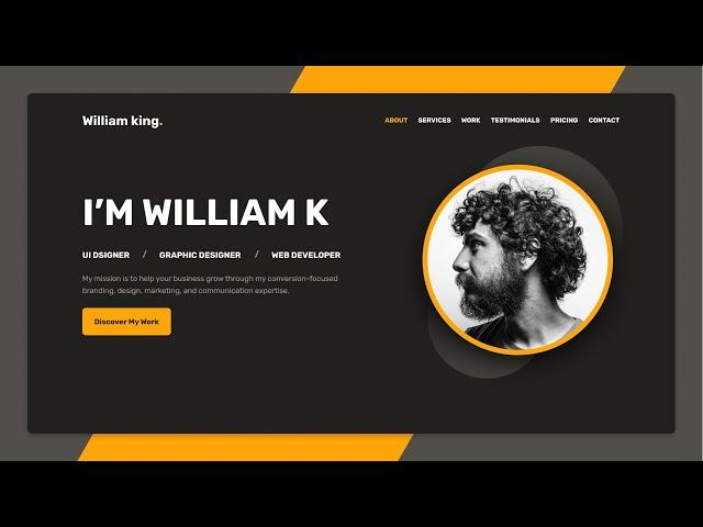 Design a portfolio website in Figma | Figma to Bootstrap part (1/2)