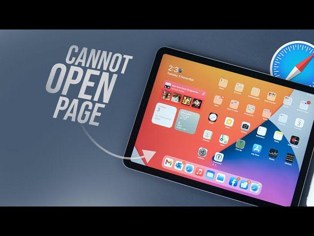 How to Fix Safari Cannot Open Page on iPad (tutorial)