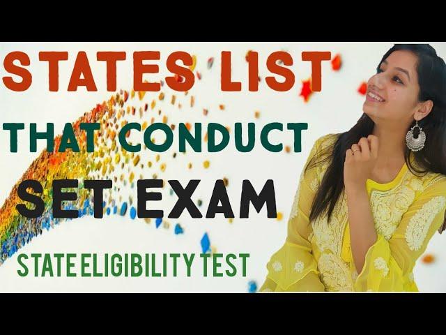 States List That Conduct SET EXAM|State Eligibility Test|Set Notification 2021|Set State List|