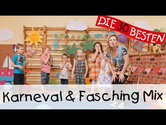 Karneval & Fasching - Der beste Kinderliedermix  || Kinderlieder zum Mitsingen, Tanzen und Bewegen