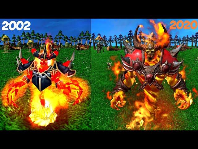 Warcraft III Reforged: Neutral Units (Forest Creeps+Female Satyr) Part 1 Comparison (2002 VS 2020)