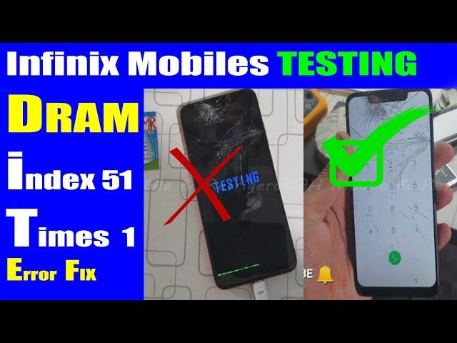 Infinix Tecno Mobiles DRAM TESTING Pattern /index: 51, times: 1/ Testing Mode | infinix Hot 7 Pro