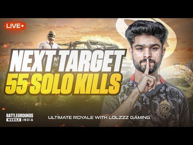 KYA YE SEASON LEGEND HOGA? | 55 SOLO KILLS TODAY? | BGMI LIVE