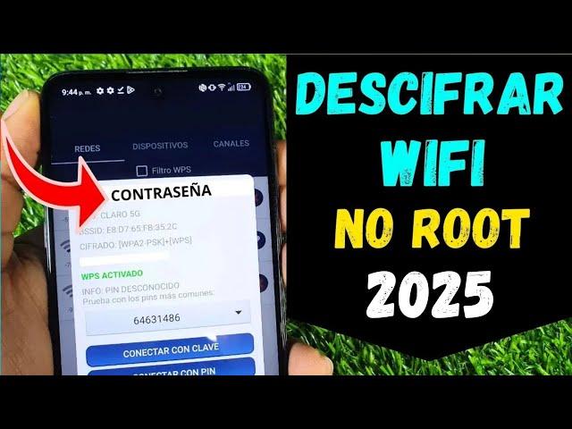 TRUCO 2025 REAL! COMO DESCIFRAR CLAVES WIFI DESDE CELULAR SIN ROOT (WPS,WPA,WPA2) ÉTICO Y LEGAL