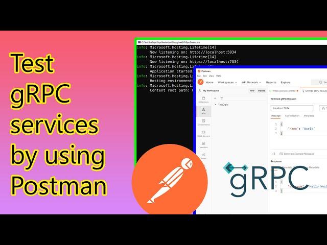 Test grpc services by using postman