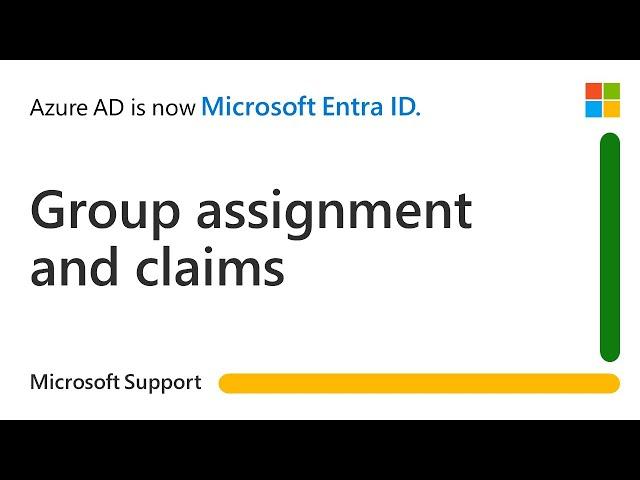 Overview of group assignment and claims in Entra ID | Microsoft