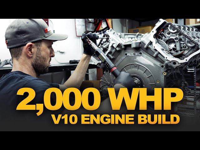 2,000+ WHP Lamborghini V10 Race Engine Builds | World's First ALPHA 16 Audi R8