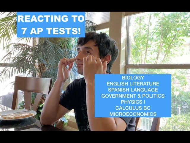 2020 AP SCORES REACTION: I Took 7 AP Tests!