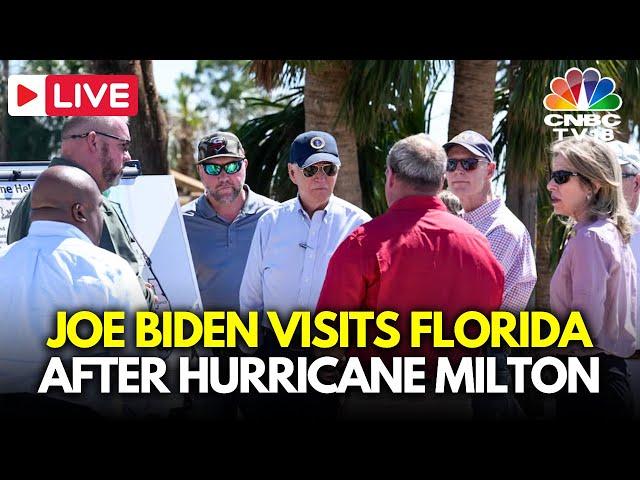 LIVE: Joe Biden Visits Florida After Hurricane Milton Devastating Damage | Florida News LIVE | N18G