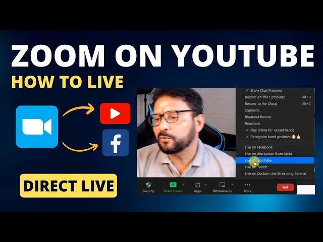 How To Live Stream Zoom Meeting Directly On YouTube Or Facebook | ZOOM Tutorial | Hindi