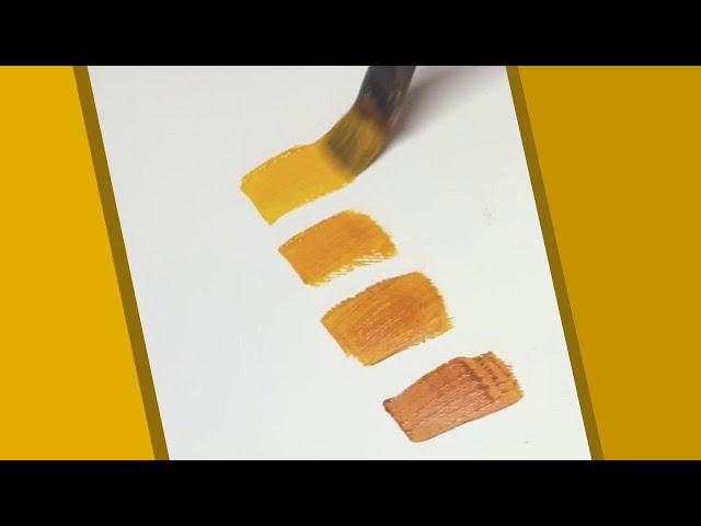 How To Make Mustard Yellow Color Using Primary Colors/ Acrylic/Oils