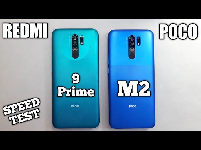 Poco M2 vs Redmi 9 Prime - Speed Test