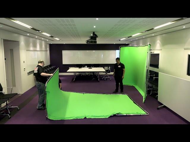 Setting up our Panoramic Green Screens in the Medium of Time-lapse!