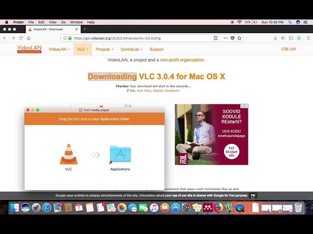 How to install VLC player on Mac