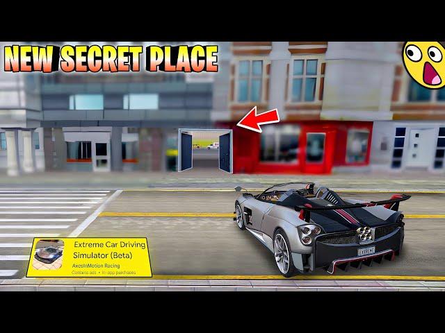 NEW SECRET PLACE - Extreme Car Driving Simulator  2024 - Hidden Place in Extreme island