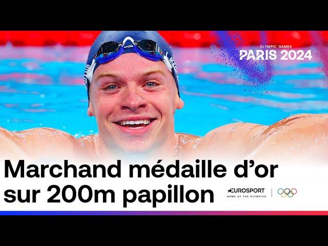 JO PARIS 2024 - LE ROI LÉON MARCHAND CHAMPION OLYMPIQUE DU 200M PAPILLON AVEC RECORD OLYMPIQUE !