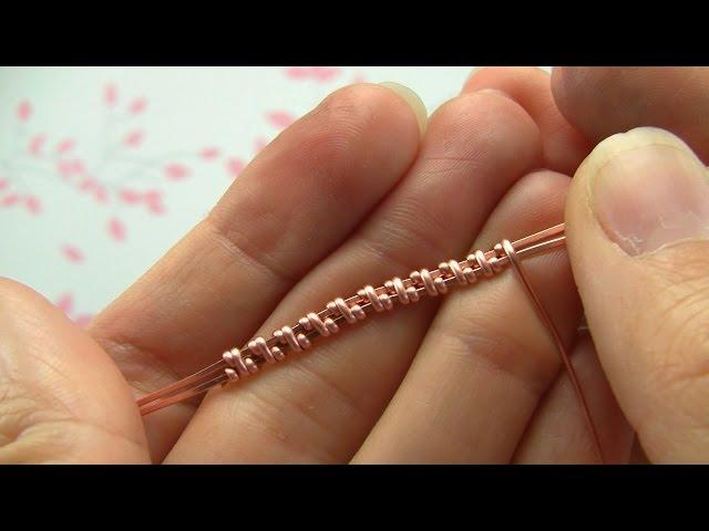 Weaving with Half Round Wire, wire wrapping tutorial