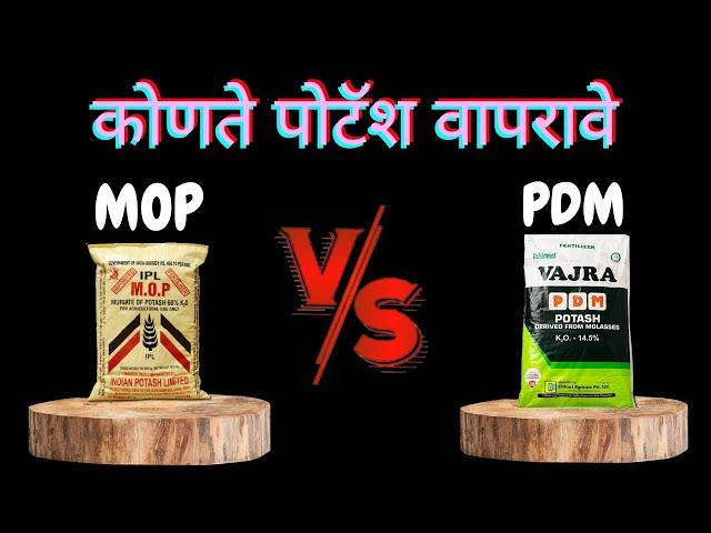 कोणता पोटॅश सर्वात चांगला आहे ll What is PDM and MOP Potash ?