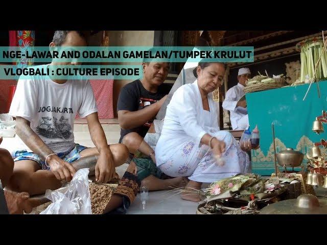 VLOGBALI Episode 12 : Membuat Lawar Sarang Lebah dan Odalan Gamelan Sanggar Tasik Kula Githa