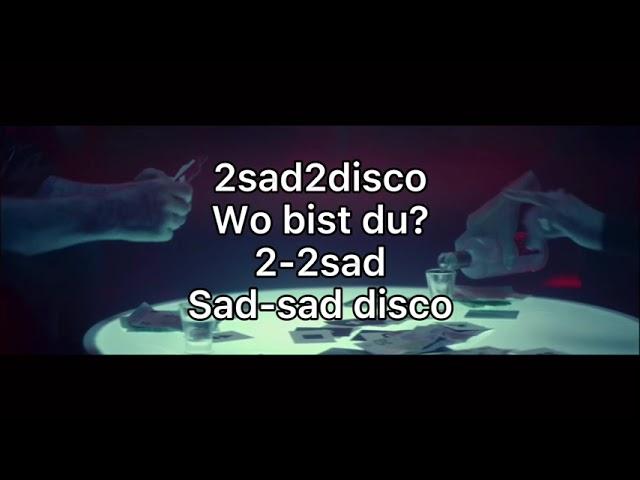 2sad2disco - Apache 207 (Lyrics)