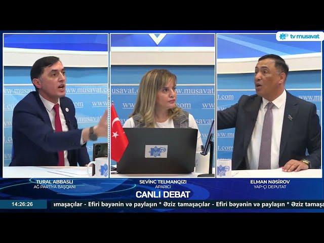 Canlı efirdə sərt POLEMİKA:  "Savadlı danışın, yoxsa…!"