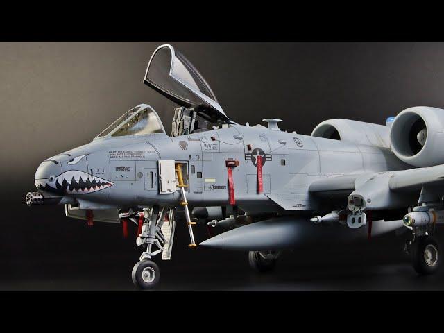 A-10C 1:48 with hangar & Lift Truck. '75th FS Flying Tigers' Academy 12348  [Full Build]