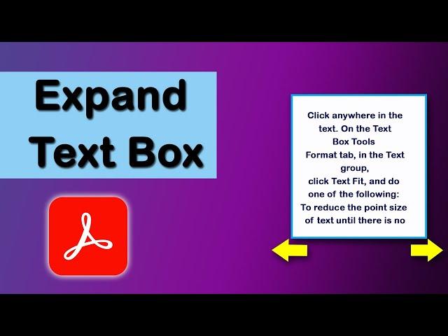 How to expand a text box in pdf document with Adobe Acrobat Pro DC