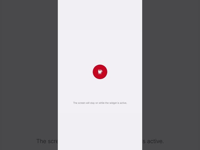 Caffeinate Widget | Day 1/10 Widget Concepts