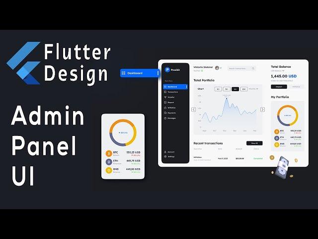 Admin Panel or Dashboard - Flutter UI - Speed Code