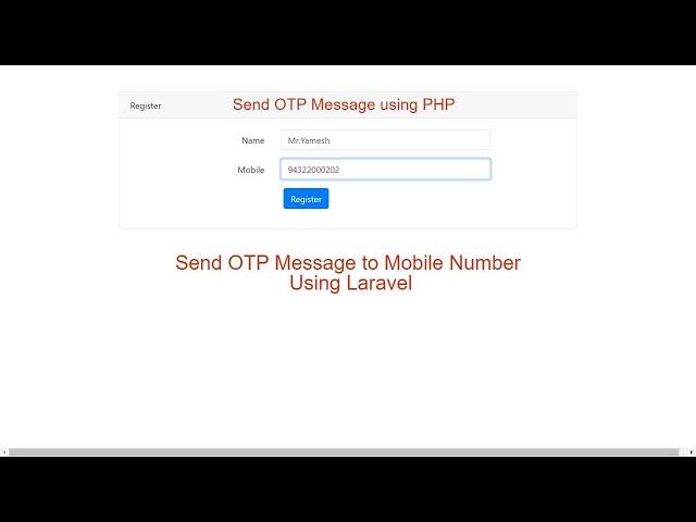 Send OTP to Mobile Number in Laravel | Login & Register using OTP Notification | Hindi - Urdu