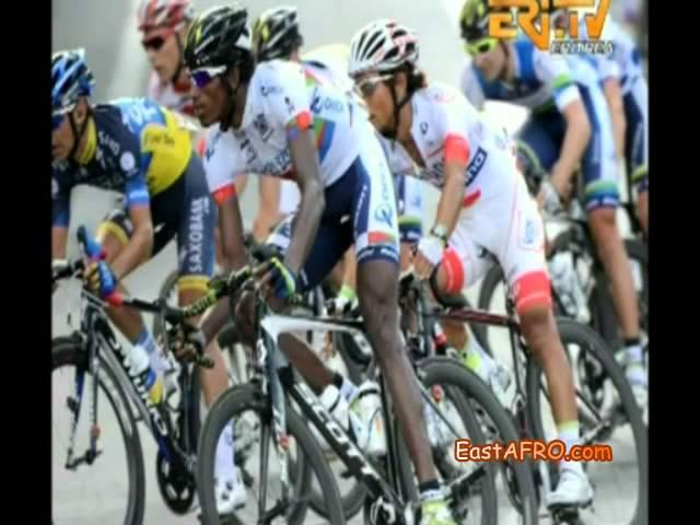 Tour de France Eritreans Daniel Teklehaimanot, Merhawi Kudus ERi-TV Reportage 2015